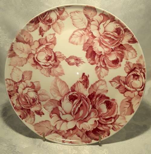 Magnificent Original Staffordshire Burslem England  Elizabeth Turner Devon Rose reg number 48263