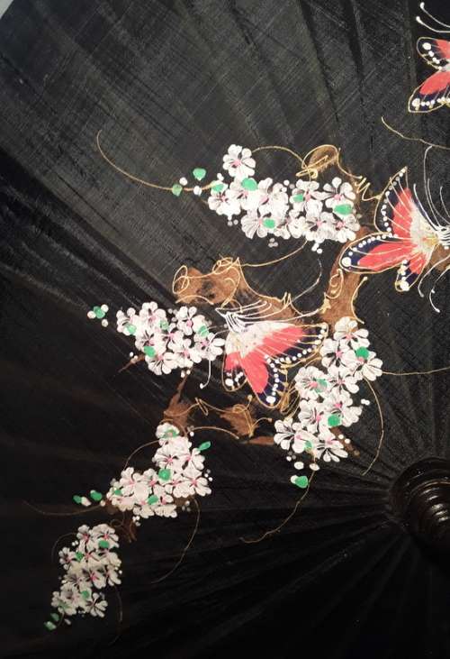 Contemporary Oriental Material Umbrella
