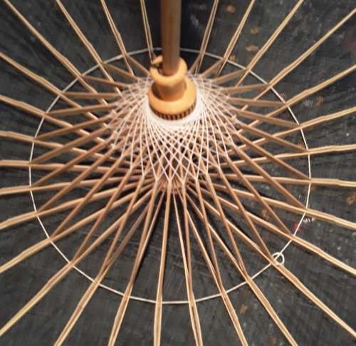 Contemporary Oriental Material Umbrella