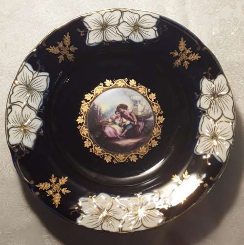Haas & Czjzek Handmade Fine Porcelain Cobalt Blue Bowl