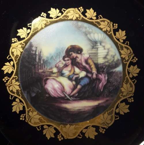 Haas & Czjzek Handmade Fine Porcelain Cobalt Blue Bowl