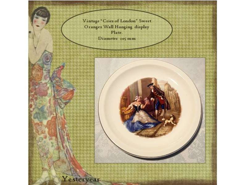 Vintage Willsgrove Ware Pottery `Cries of London `Sweet oranges``