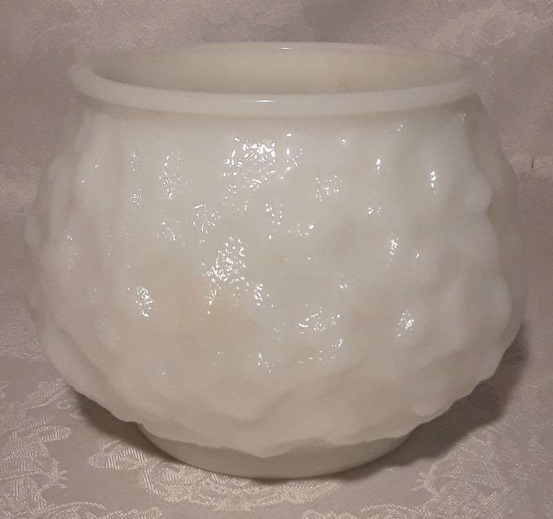 Gorgeous Vintage White Milk GLass Vase