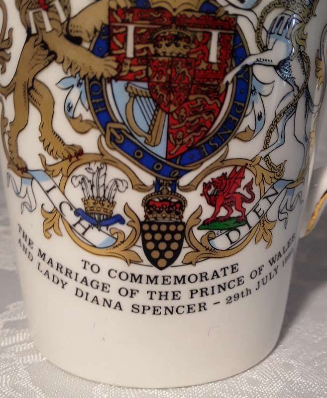 Mug to Commemorate The marriage of the Prince of Wales and Lady Diana