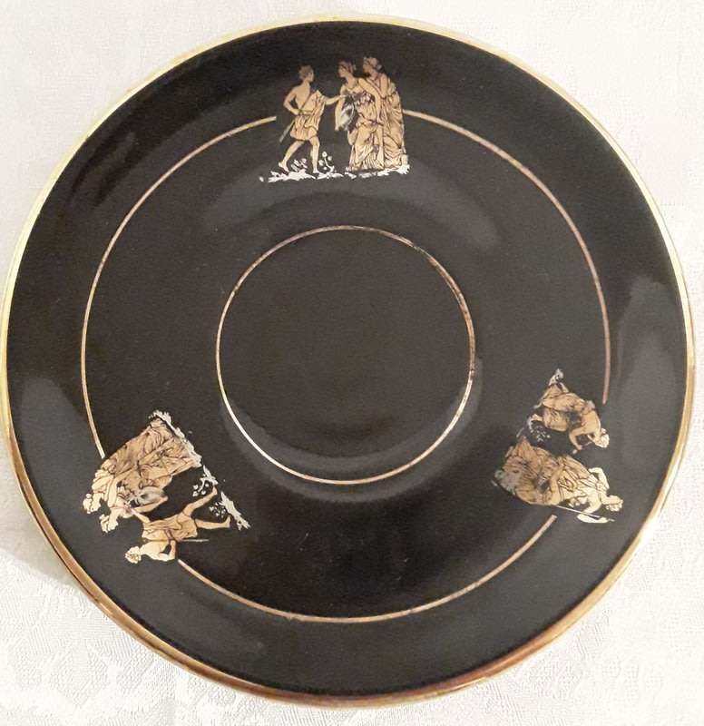 Collectable Spathas 24K Gold Trim Colbalt Black Hand made in Greece