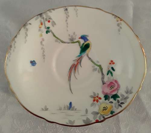 Exquisite vintage Royal Paragon Fine Bone China  Marquita  saucers  (Four)