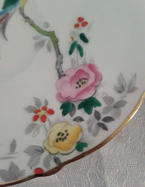 Exquisite vintage Royal Paragon Fine Bone China  Marquita  saucers  (Four)