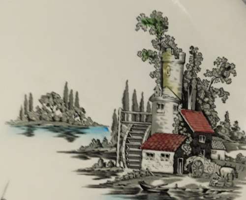 Stunning The Old Mill Johnson Bros Made in England Serving Platters.