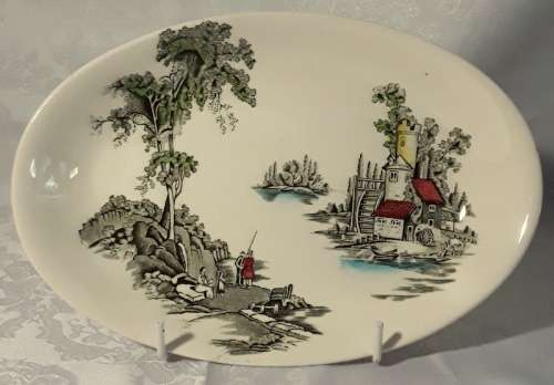 Stunning The Old Mill Johnson Bros Made in England Serving Platters.