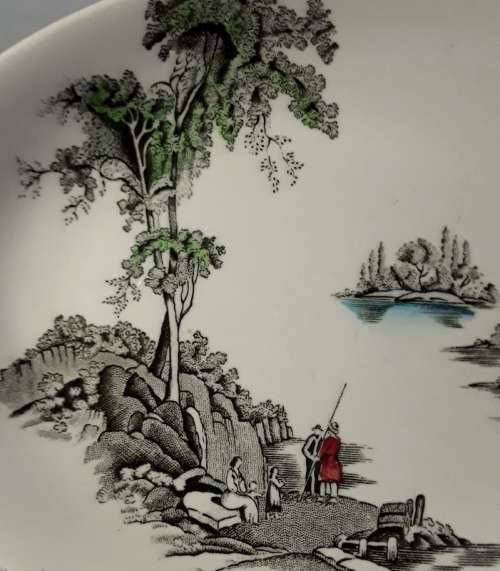 Stunning The Old Mill Johnson Bros Made in England Serving Platters.