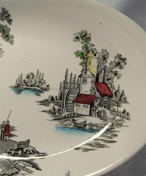 Stunning The Old Mill Johnson Bros Made in England Serving Platters.