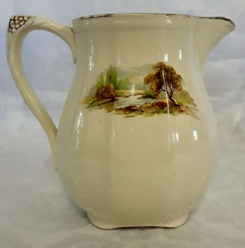 Large Vintage Alfred Meakin Jug Farm Design