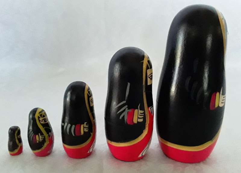 Very unusual Vintage Russian nestling doll (Matryoshka doll)