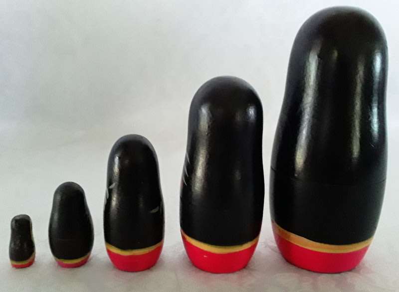 Very unusual Vintage Russian nestling doll (Matryoshka doll)