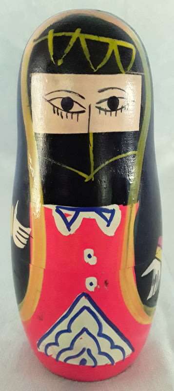 Very unusual Vintage Russian nestling doll (Matryoshka doll)