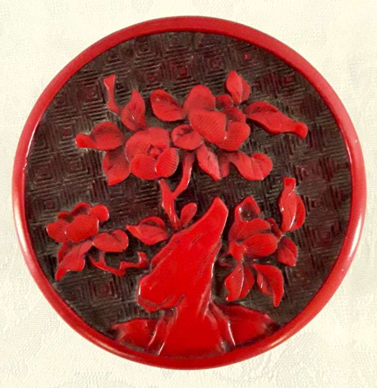 Asian Miniature Lacquer Jewellery Trinket Box
