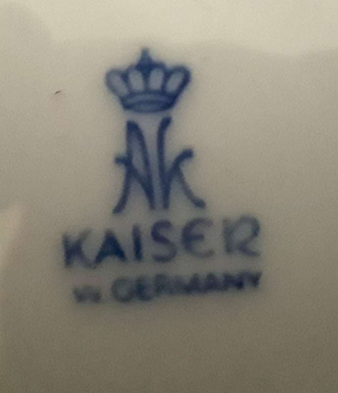 1970s Porcelain Coasters. Six  Made in West Germany