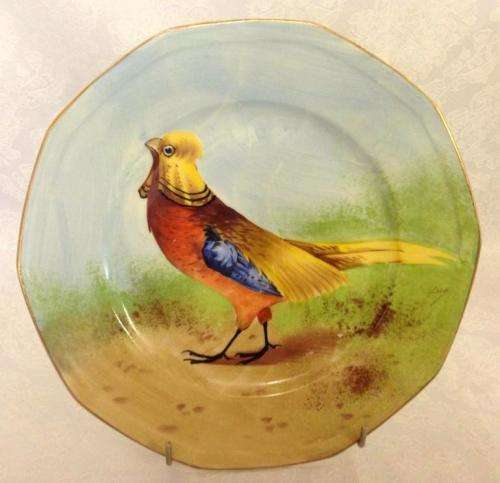 Grand vintage Limoges, France display plates of Game Birds. Please read the description