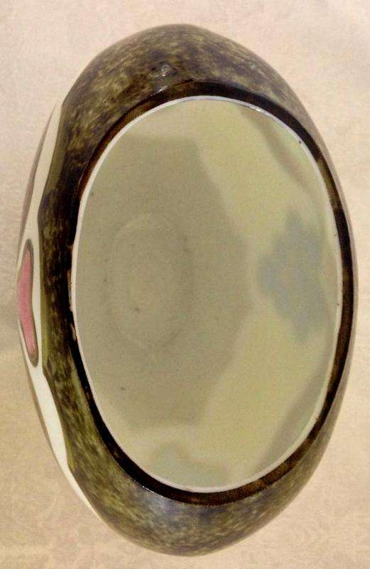 1980`s Vase with Grape Design and vibrant colour
