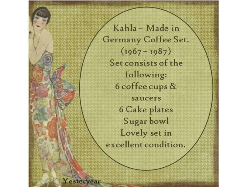 Kahla - Made in Germany Coffee Set (1967  1987)