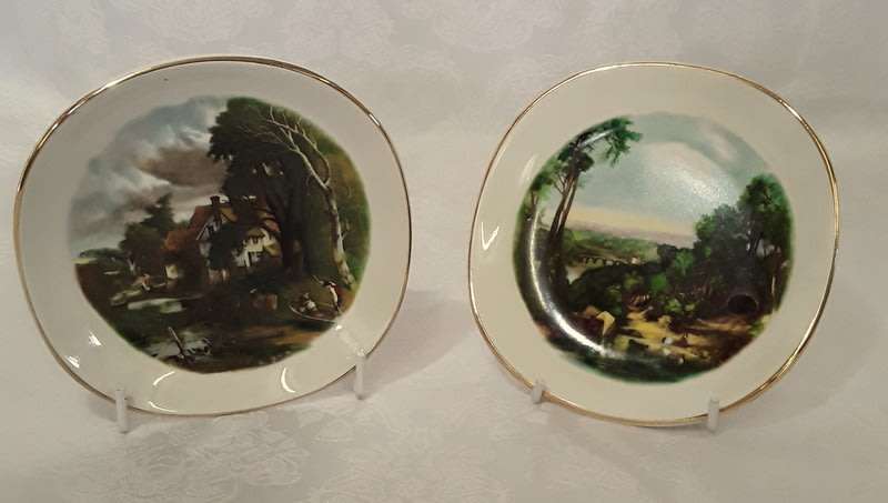 Two Hanley Falcon Ware, England. Small Display Plates