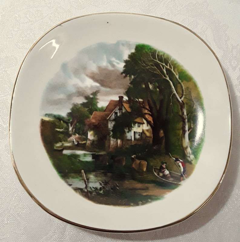 Two Hanley Falcon Ware, England. Small Display Plates