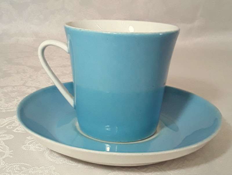 Four retro Constantia blue duo's (Please read description)