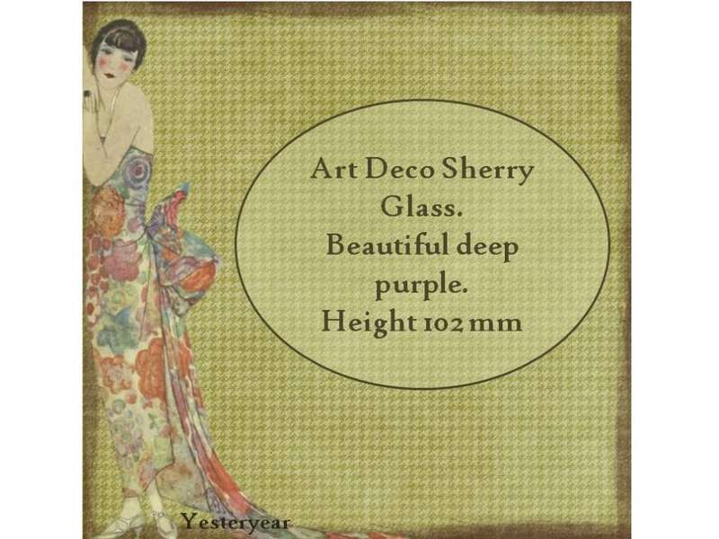 Art Deco Sherry Glass