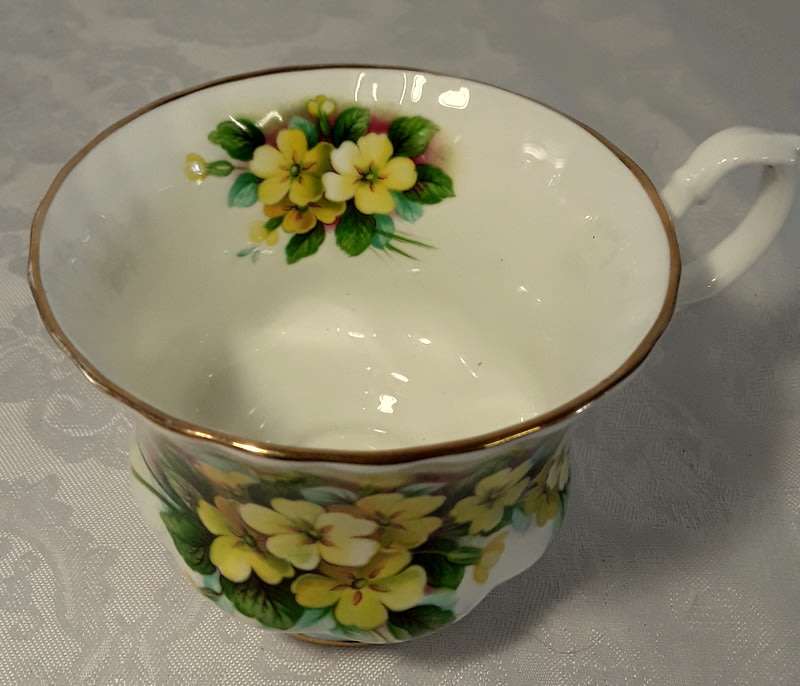 Vintage Royal Albert Yellow Primrose Trio