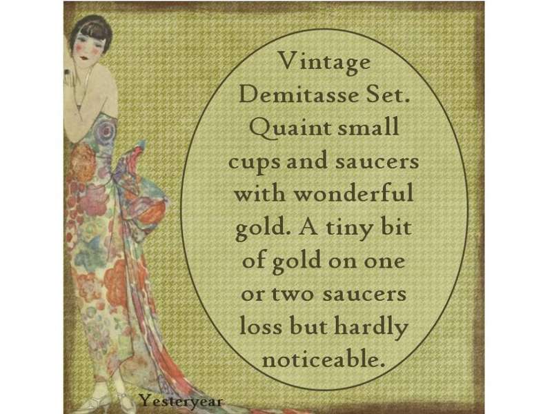 Vintage Demitasse Set