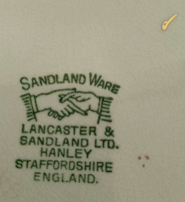 Impressive  In an olde world garden  Lancaster Sandland Ltd Hanley Staffordshire England 1949