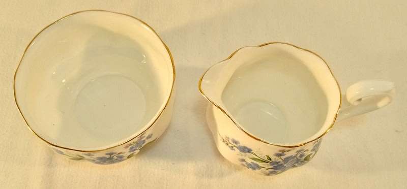 Royal Albert Forget me Not Creamer & Sugar Bowl