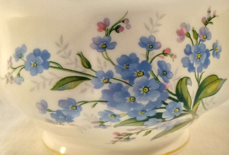Royal Albert Forget me Not Creamer & Sugar Bowl