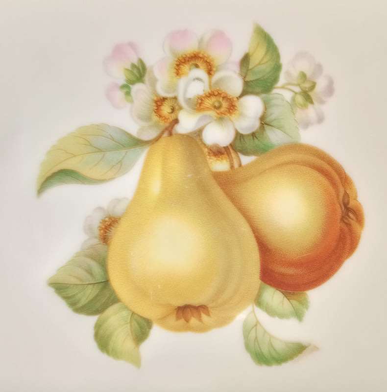 Vintage Bavaria Germany Set of 6 Fruit Plates Hutschenreuther 1946 -1948
