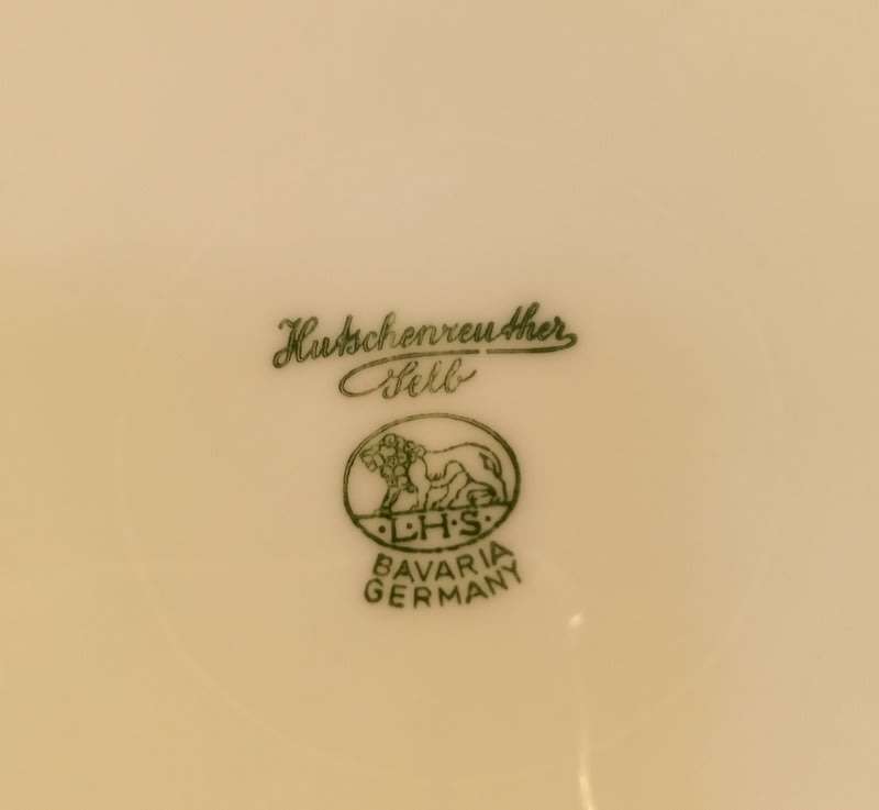 Vintage Bavaria Germany Set of 6 Fruit Plates Hutschenreuther 1946 -1948
