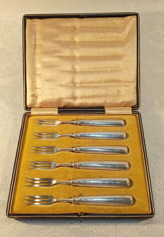 Vintage Henry Williamson Birmingham (F) 1922 Silver Cocktail Forks