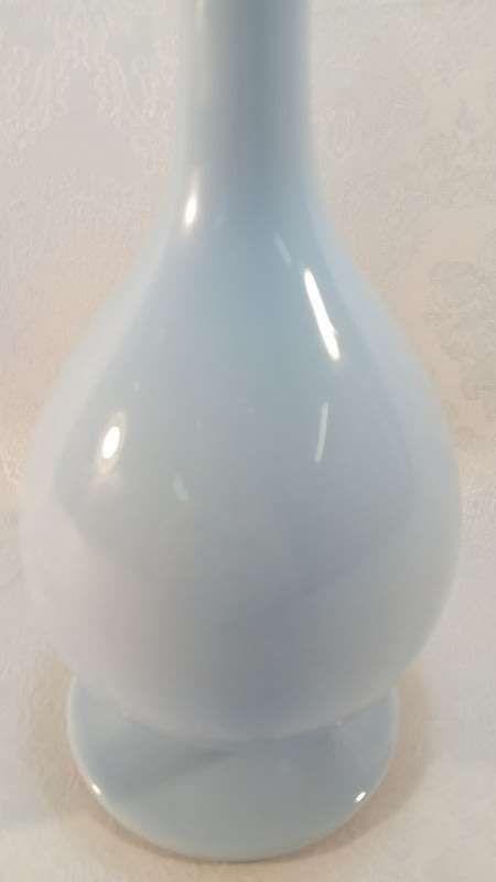 Mid-Century Art Glass unique stretched neck hand blown