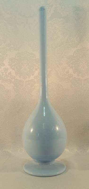 Mid-Century Art Glass unique stretched neck hand blown