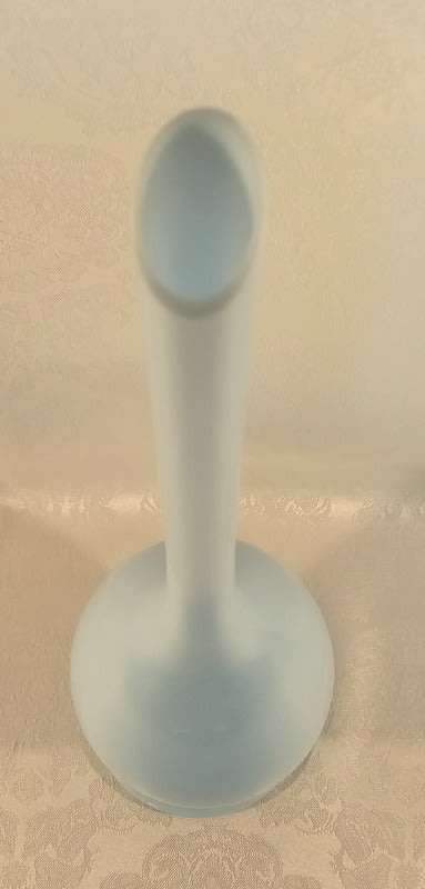 Mid-Century Art Glass unique stretched neck hand blown