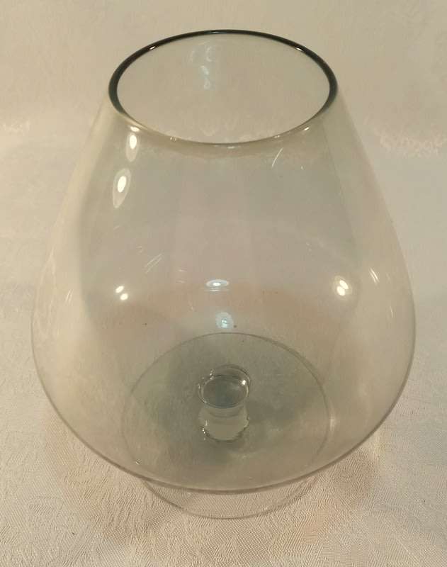 Vintage Grey coloured vase Chimney shape