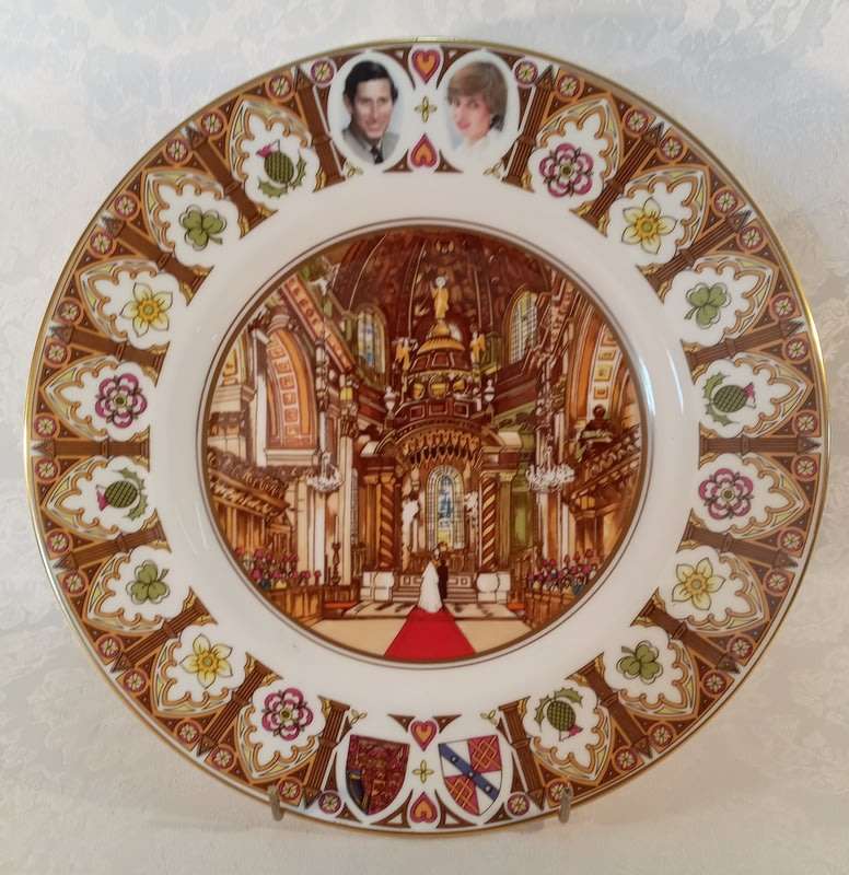 Large Coalport Plate - The Marriage of Lady Diana and The Prince Of