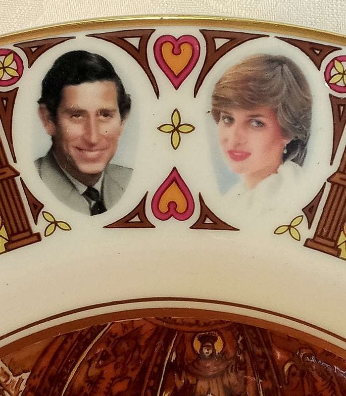 Large Coalport Plate - The Marriage of Lady Diana and The Prince Of