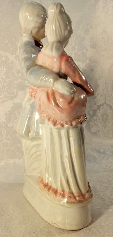 Vintage Colonial Victorian Figurine Couple  Lustreware