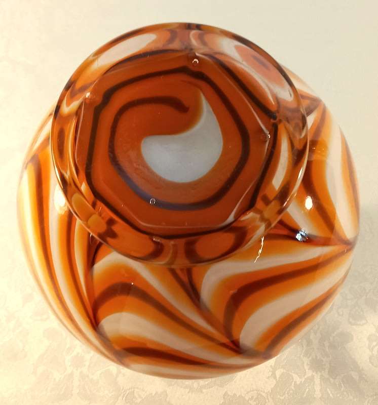 1970s V.B. Opaline, Florence, Made in Italy Empoli Marbled Jug
