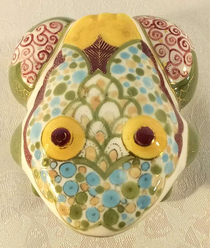 Colourful Frog ornament  Zimbabwean  Origin