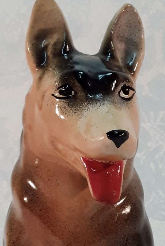 Vintage German Shepard Dog Figurine