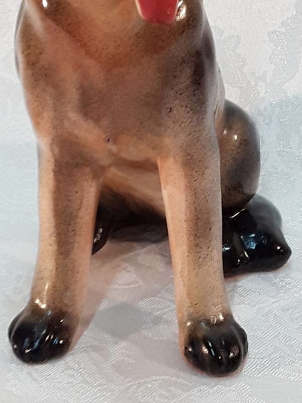 Vintage German Shepard Dog Figurine