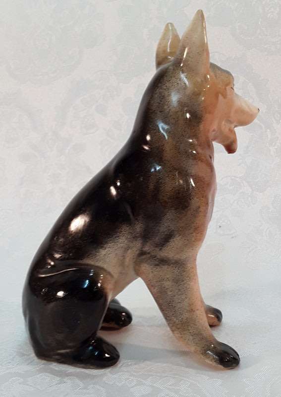 Vintage German Shepard Dog Figurine