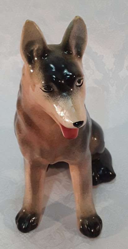 Vintage German Shepard Dog Figurine