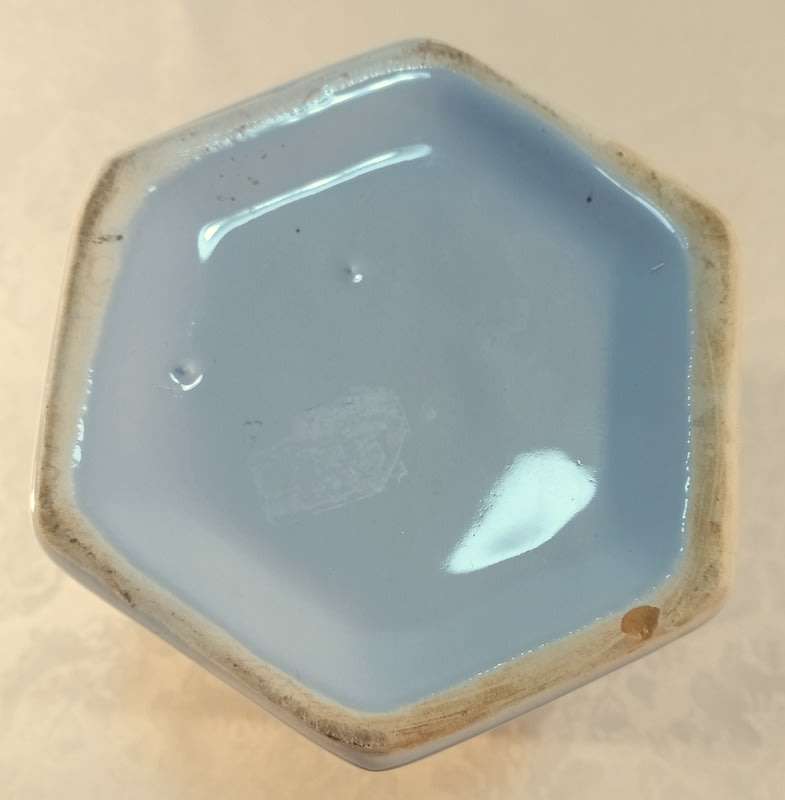 Light blue ceramic vase. 1960s.